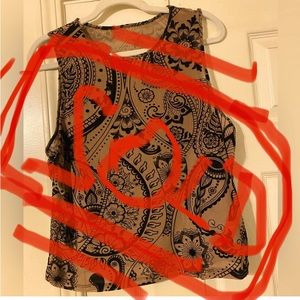 ‼️‼️SOLD‼️   Sz~2X Boho SHEIN midi crop medium Chocolate $ Black Velvet